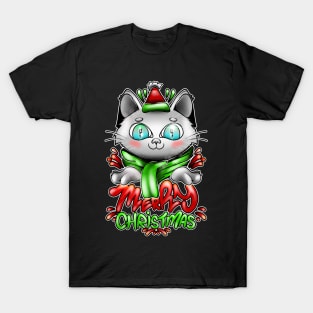 Christmas cat T-Shirt